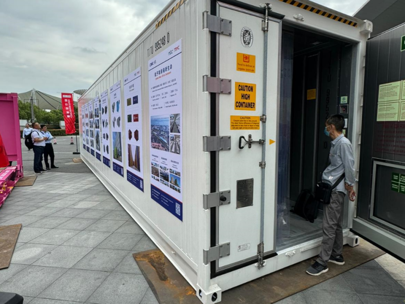 Intermodal - logística de ferias - contenedor Eteu Containers